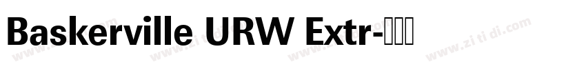 Baskerville URW Extr字体转换